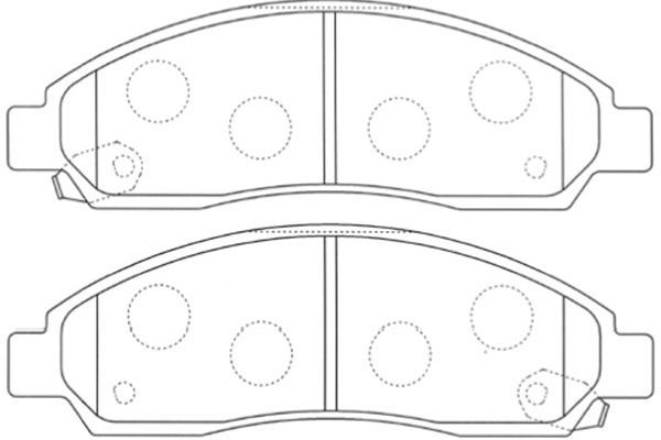 KAVO PARTS Комплект тормозных колодок, дисковый тормоз BP-3515